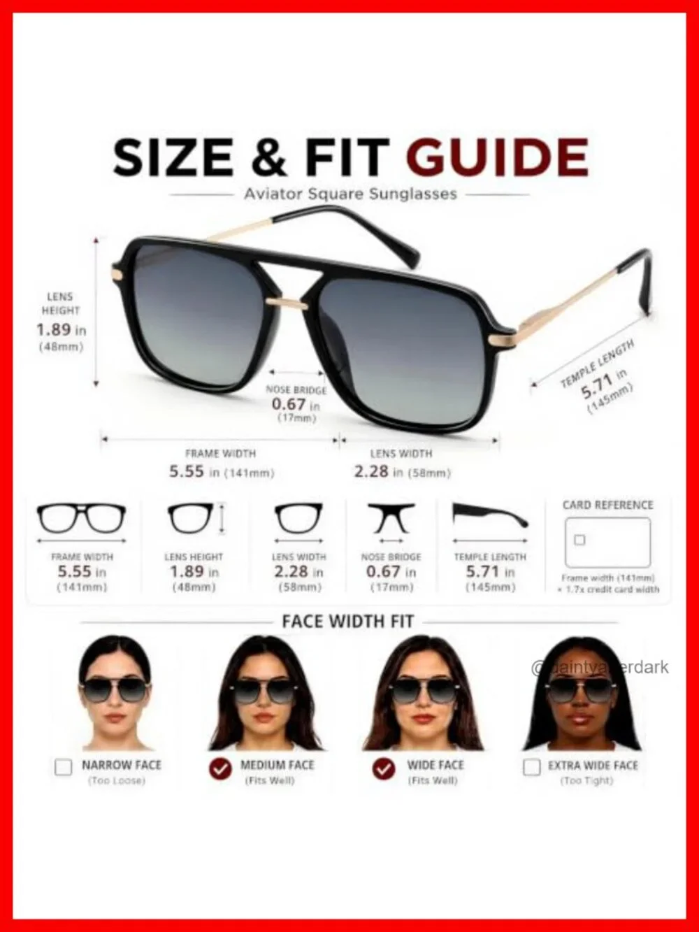 Polarized Aviator Sunglasses UV400 Metal Frame Double Bridge